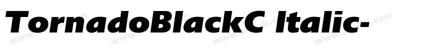 TornadoBlackC ltalic字体转换